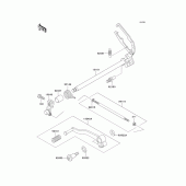 Схема вузла: Перемикач передач для Kawasaki EX250 Ninja 250