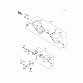 Схема узла: Taillight(s) для Kawasaki KL250 KLR250