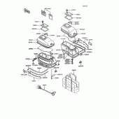 Схема вузла: Accessory(1/2)(side bag)(zg1200-b8/b9) для Kawasaki ZG1200 Voyager XII