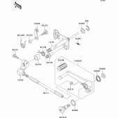 Схема узла: Переключатель передач для Kawasaki ZX1200 Ninja ZX-12R