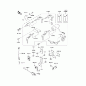 Схема вузла: Ignition switch/locks/reflectors для Kawasaki VN800 Vulcan 800