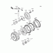 Схема вузла: Зчеплення для Kawasaki ZR750 ZR-7S