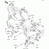 Схема узла: Крепление двигателя для Kawasaki EX650 Ninja 650 ABS