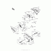 Схема узла: Поворотники для Kawasaki EX650 Ninja 650