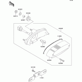 Схема вузла: Taillight(s) для Kawasaki ER500 ER-5