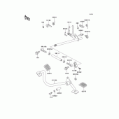 Схема узла: Переключатель передач для Kawasaki KZ1000 Police