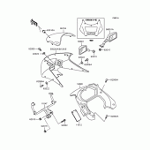 Схема узла: Обтекатель (EX250-H7/H8/H9) для Kawasaki EX250 ZZR250