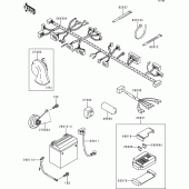 Схема вузла: Електроустаткування для Kawasaki BJ250 Estrella RS