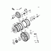 Схема вузла: Зчеплення для Kawasaki ZR900 Z900 ABS