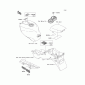 Схема узла: Информационные наклейки для Kawasaki ZX600 Ninja ZX-6