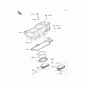 Схема узла: Цилиндр & Поршень для Kawasaki KLE650 Versys 650 ABS