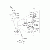 Схема вузла: Clutch master cylinder для Kawasaki ZG1400 Concours 14 ABS
