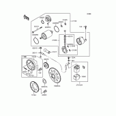 Схема вузла: Стартер електричний & Привід стартера для Kawasaki BN125 Eliminator