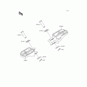 Схема вузла: Підніжки для Kawasaki KX125