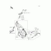 Схема узла: Рама для Kawasaki KX250/ KX252 KX250F