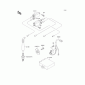 Схема узла: Система зажигания для Kawasaki ZX750 Ninja ZX-7R