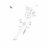 Схема вузла: Підставка для Kawasaki EX250 Ninja 250R