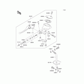 Схема вузла: Clutch master cylinder для Kawasaki VN1500 Vulcan 1500 Classic