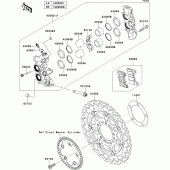 Схема узла: Передний тормоз для Kawasaki ZR1000 Z1000 ABS