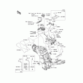 Схема узла: Топливный бак(1/2) для Kawasaki ZG1400 Concours 14 ABS