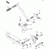 Схема узла: Переключатель передач для Kawasaki VN1500 VN1500 Classic