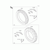Схема вузла: Шини для Kawasaki VN1600 VN1600 Classic
