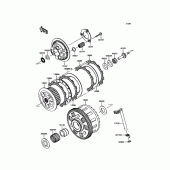 Схема вузла: Зчеплення для Kawasaki KLZ1000 Versys 1000 LT