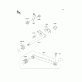 Схема узла: Переключатель передач для Kawasaki KL650 KLR650