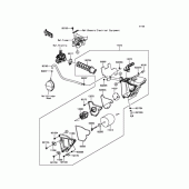 Схема вузла: Повітряний фільтр Kawasaki KLX125 D-Tracker