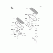 Схема узла: Подножки для Kawasaki VN1500 VN1500 Drifter