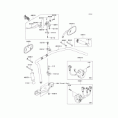 Схема вузла: Кермо & Пульт управління кермовим для Kawasaki VN2000 Vulcan 2000