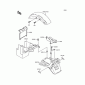 Схема узла: Крыло для Kawasaki ZR400 ZRX