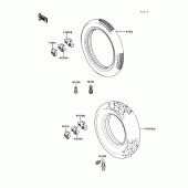 Схема вузла: Шина для Kawasaki VN1500 Vulcan 88