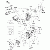 Схема узла: Воздушный фильтр для Kawasaki VN1700 VN1700 Classic ABS