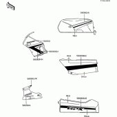 Схема узла: Наклейки для Kawasaki ZX600 GPX600R