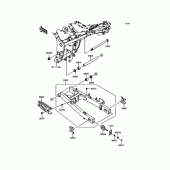 Схема вузла: Задній маятник для Kawasaki ER250 Z250 ABS