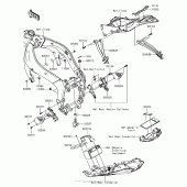 Схема узла: Крепление двигателя для Kawasaki ZX636 Ninja ZX-6R ABS KRT Edition