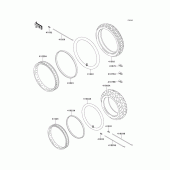 Схема узла: Шины для Kawasaki KLX650 KLX650 Motard