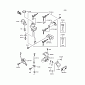 Схема вузла: Замок запалювання для Kawasaki ZR250 Balius-II