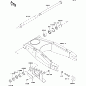 Схема вузла: Swing arm для Kawasaki ZX400 ZXR400