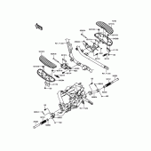 Схема вузла: Підніжки для Kawasaki VN1700 Vulcan 1700 Voyager Custom ABS