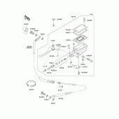 Схема вузла: Clutch master cylinder для Kawasaki ZG1000 1000GTR