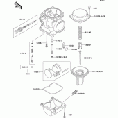 Схема вузла: Карбюратор parts(1/2) для Kawasaki ZR1100 ZRX1100