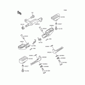 Схема вузла: Підніжки для Kawasaki KLX250 D-Tracker