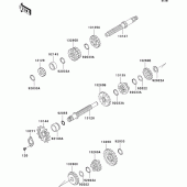 Схема вузла: Трансмісія для Kawasaki BN125 Eliminator