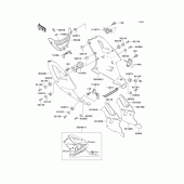 Схема вузла: Cowling lowers(zx750-m1) для Kawasaki ZX750 Ninja ZX-7R