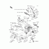 Схема узла: Крепление двигателя для Kawasaki ZR750 Z750