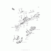 Схема узла: Облицовочные элементы для Kawasaki BR250 Z250SL ABS