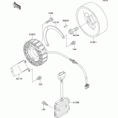 Схема вузла: Генератор для Kawasaki VN800 Vulcan 800 Classic