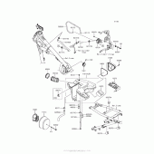 Схема узла: Воздушный фильтр для Kawasaki KL650 KLR650